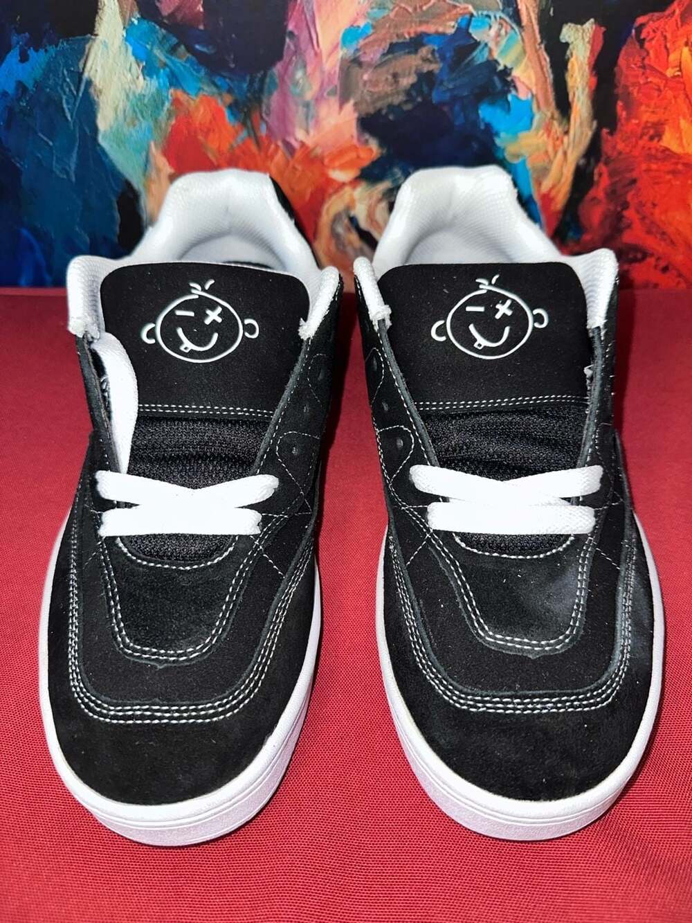 No.41 Etnies Snake Size 9 Black White Skate Shoes
